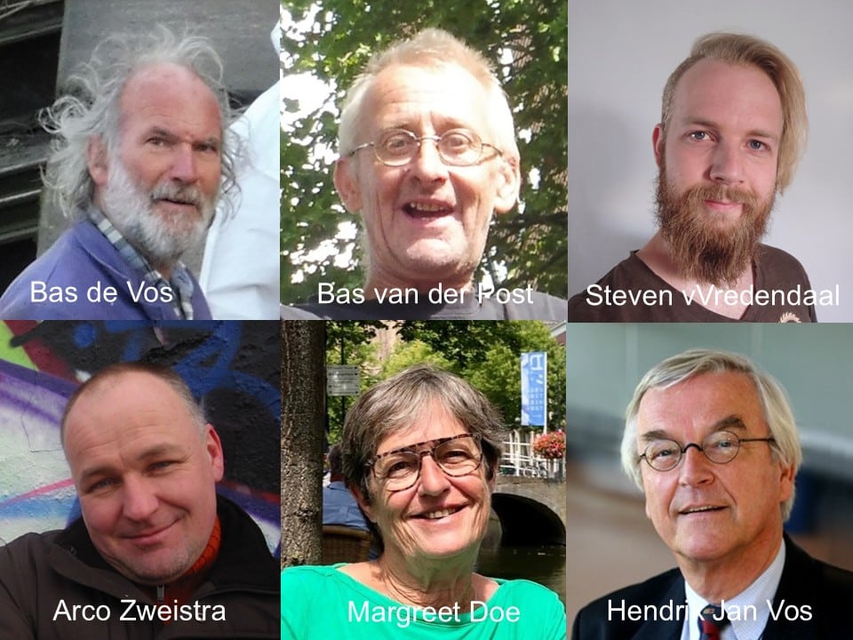 Het werfteam: Bas de Vos, Bas van der Post, Steven van Vredendaal, Arco Zweistra, Margreet Doe en Hendrik Jan Vos